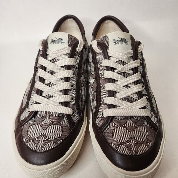 Coach Citysole Platform Sneaker Shoes Monogram Logo Womens Size 8 - Picture 5 of 16